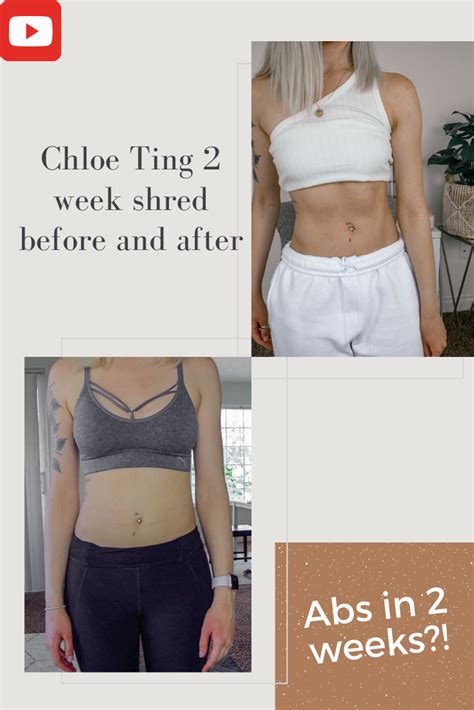 chloe ting before and after workout